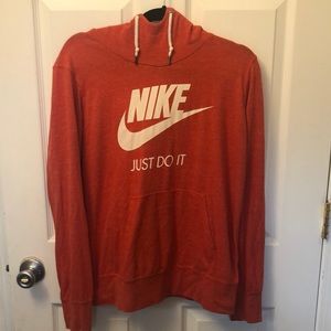 Nike orange hooded sweatshirt sz XL